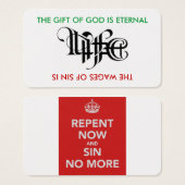 Life / Death Ambigram Card (Front & Back)
