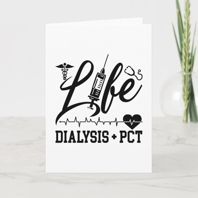 Life Dialysis + PCT Dialysis Nurse Tech Technician Card (Front)