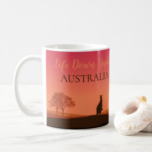 Life Down Under Kangaroo Australia Coffee Mug