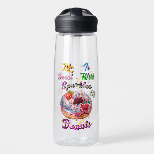 Life Drinkware Is Sweet With Sparkles Of Donuts Water Bottle