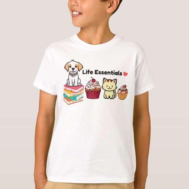 Life Essentials Cute Animal Graphic T Shirt (Front)