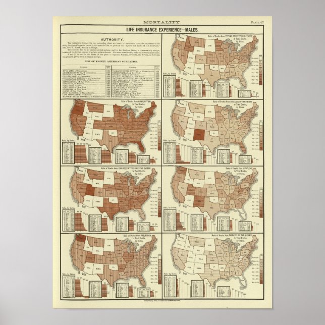 life expectency for men poster (Front)