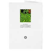 Life Experience Card (Back)