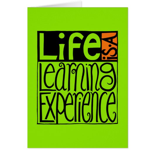 Life Experience Card (Front)