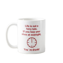 Life fairy tale shoe drunk go out midnight humor