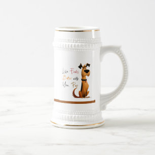 Life Feels Better With you Pup – Cute Dog Mug