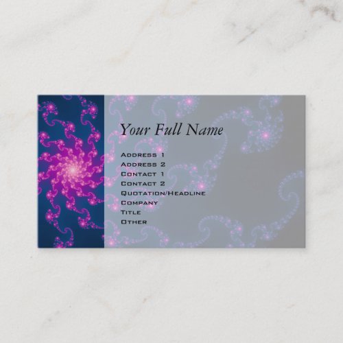 Life Flower Fractal Art Business Card