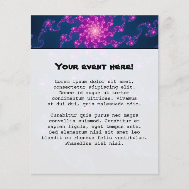 Life Flower Fractal Art Flyer (Front)