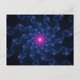 Life Flower Fractal Art Postcard