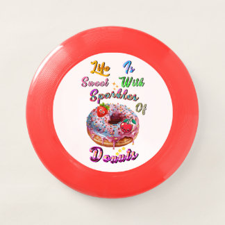 Life Flyingdisc Is Sweet With Sparkles Of Donuts Wham-O Frisbee