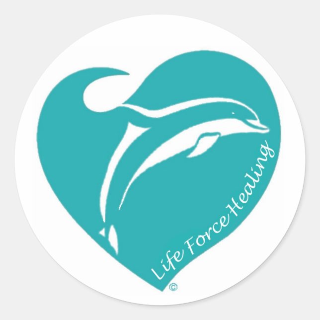 Life Force Healing Classic Round Sticker (Front)