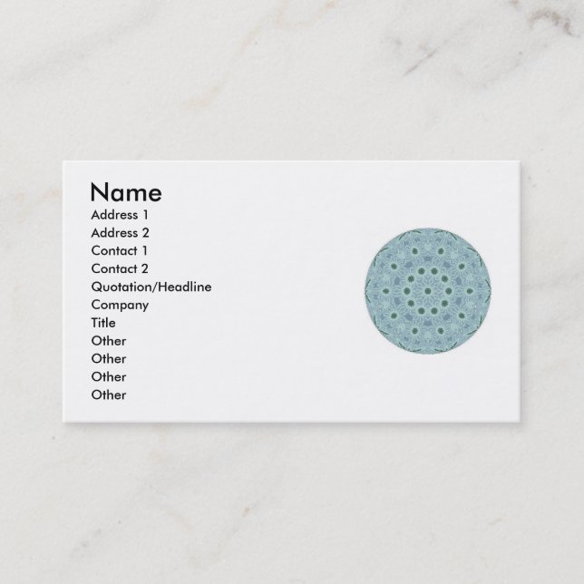 Life Force Mandela  Business Cards (Front)