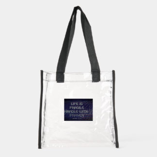 Life Fragile Clear Tote Bag