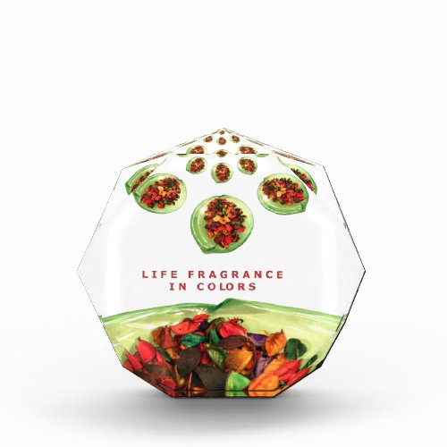 Life Fragrance in color potpourri Acrylic Award