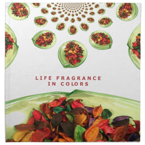 Life Fragrance in color potpourri Cloth Napkin
