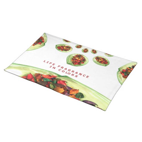 Life Fragrance in color potpourri Cloth Placemat