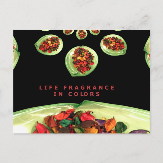 Life Fragrance in color potpourri Postcard (Front)