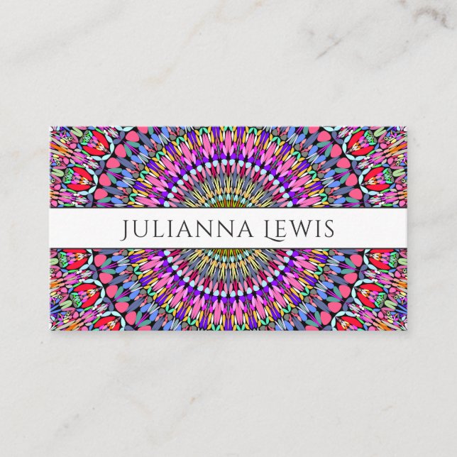 Life Garden Mandala Business Card (Front)