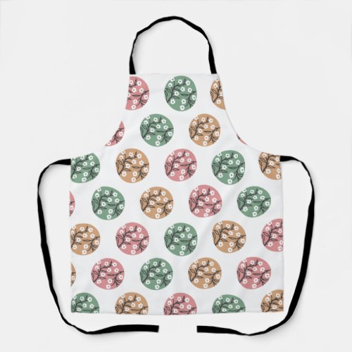 Life Geometric Nature Pattern Art Apron