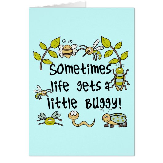 Life Gets Buggy Cards (Front)