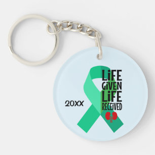 Life Given Life Received Kidney Transplant Keychain
