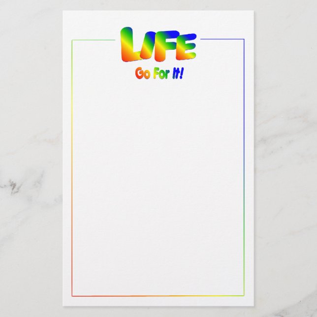 Life..Go For It,Stationery Stationery (Front)