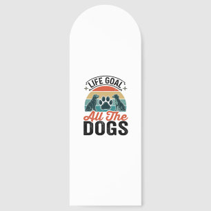Life Goal All The Dogs Vintage Dog Lover Design_1 Bookmarks
