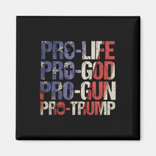 Life God Gun Trump Usa Re-elect Donald Trump 2020 Magnet
