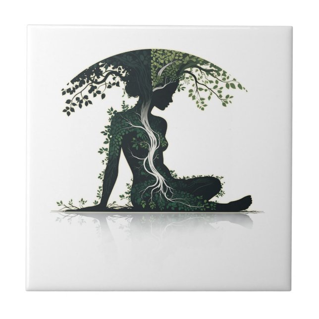 Life & Growth Ceramic Tile (Front)