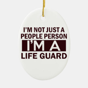 life guard design ceramic ornament