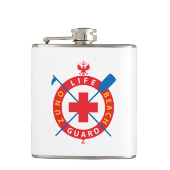 Life Guard Flask by ZunoDesign at Zazzle