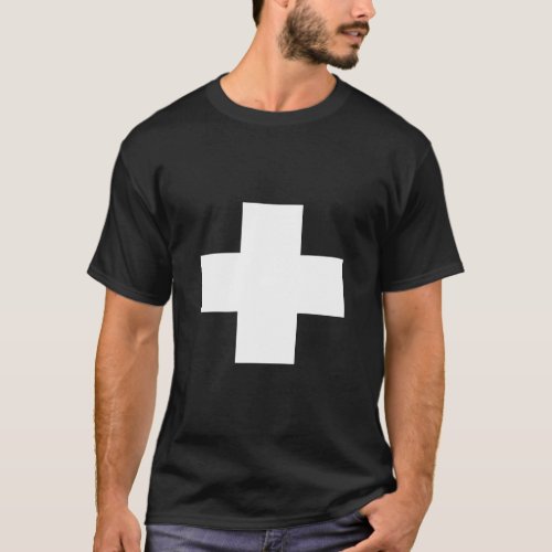 Life Guard Medic Fire Fighter Safety  Rescue Cros T_Shirt