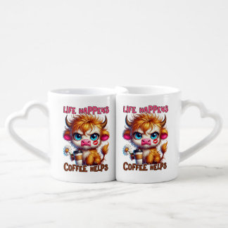 Life Happens Coffee Helps Coffee Mug Set