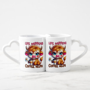 Life Happens Coffee Helps Mug Set