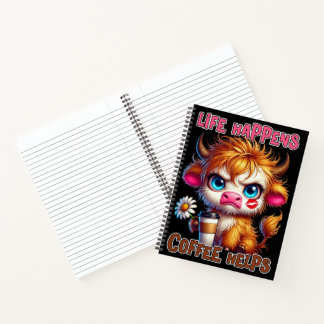 Life Happens Coffee Helps  Notebook