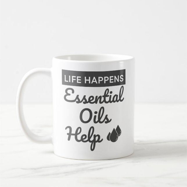 Life Happens : Essential Oils Help Mug (Left)