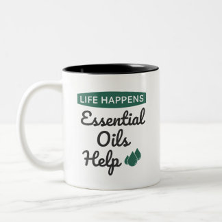 Life Happens : Essential Oils Help Two-Tone Coffee Mug
