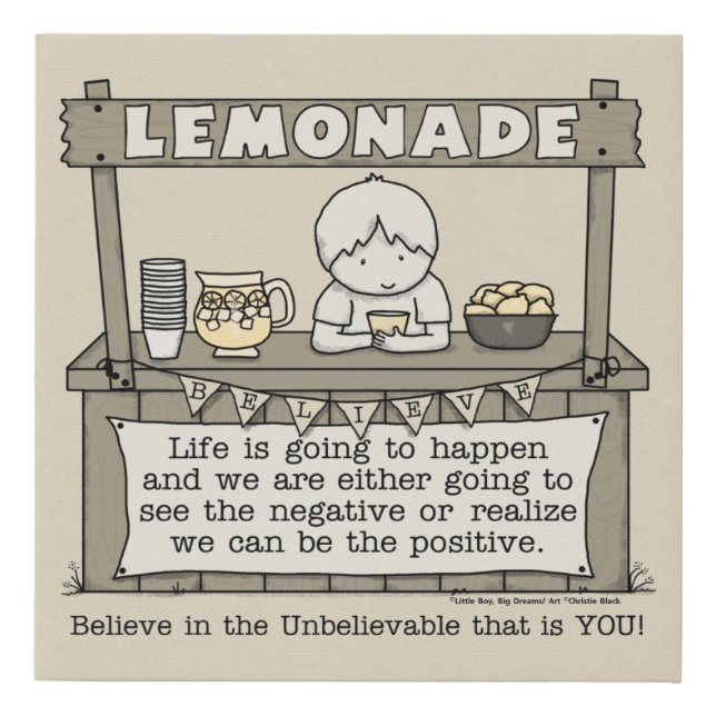 Life Happens Faux Canvas Print (Front)