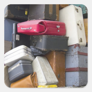 Life has a lot of baggage square sticker