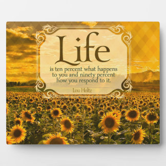 Life - How You Respond Plaque