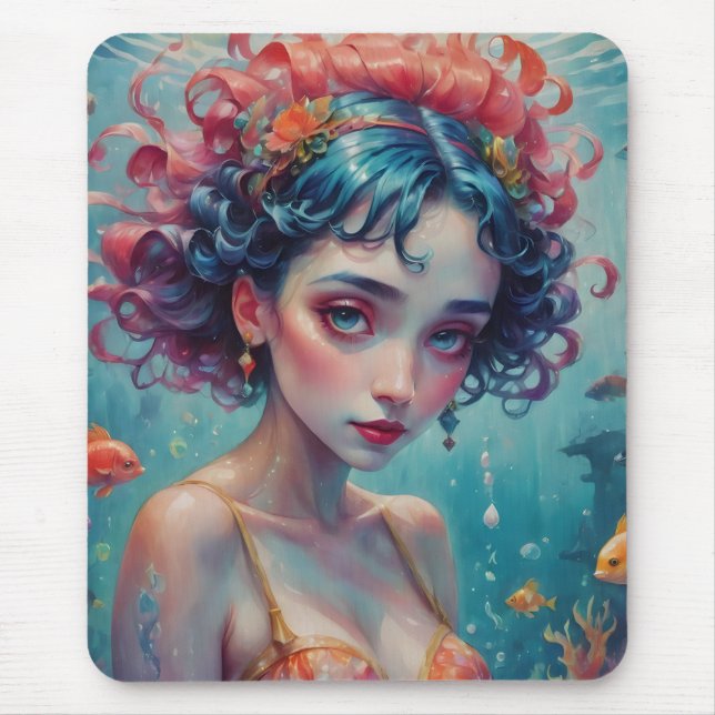 Life in a Fishbowl Series No. 2: Fantasy Art  Mouse Pad (Front)