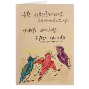 Life in a Retirement Community Cards