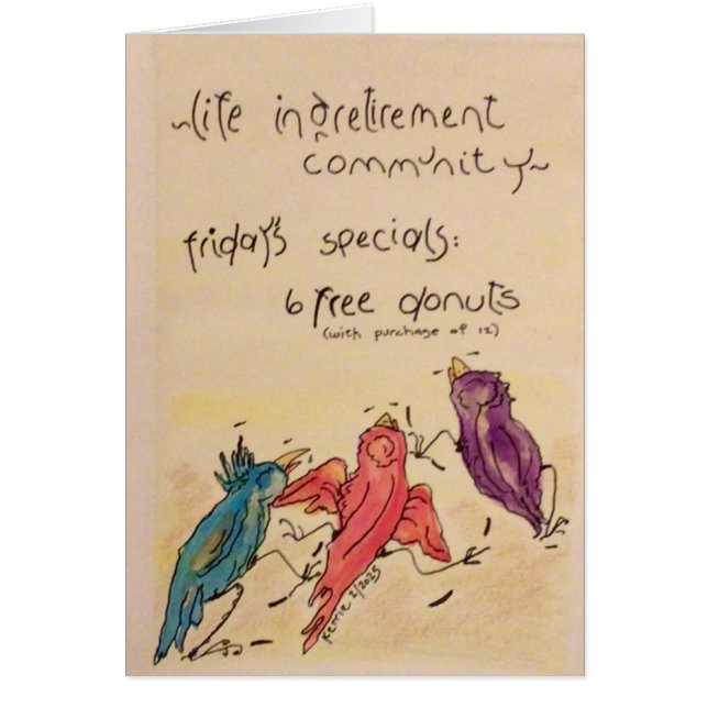 Life in a Retirement Community Cards (Front)