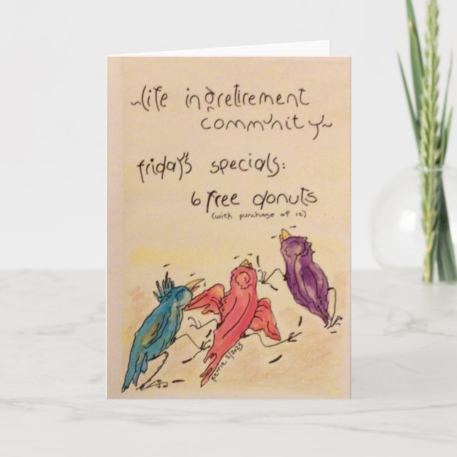 Life in a Retirement... Thank You Card (Front)