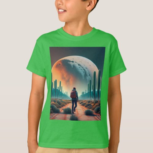 Life in Color _ Colorful Moon T_Shirt