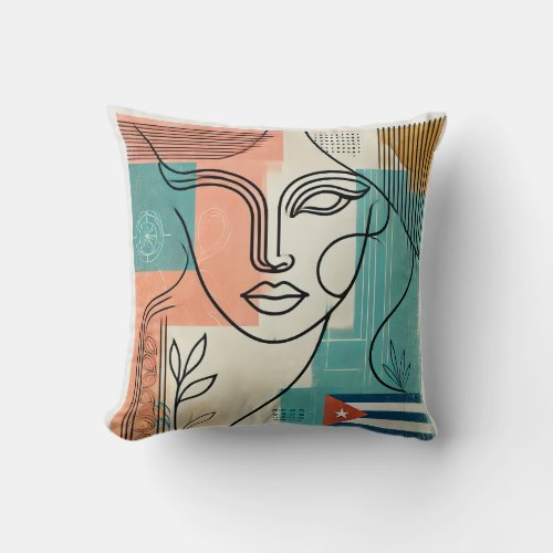  Life in Cuba Throw Pillow