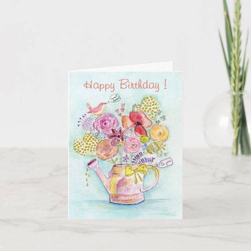 Life in Full Bloom Folded Greeting Card