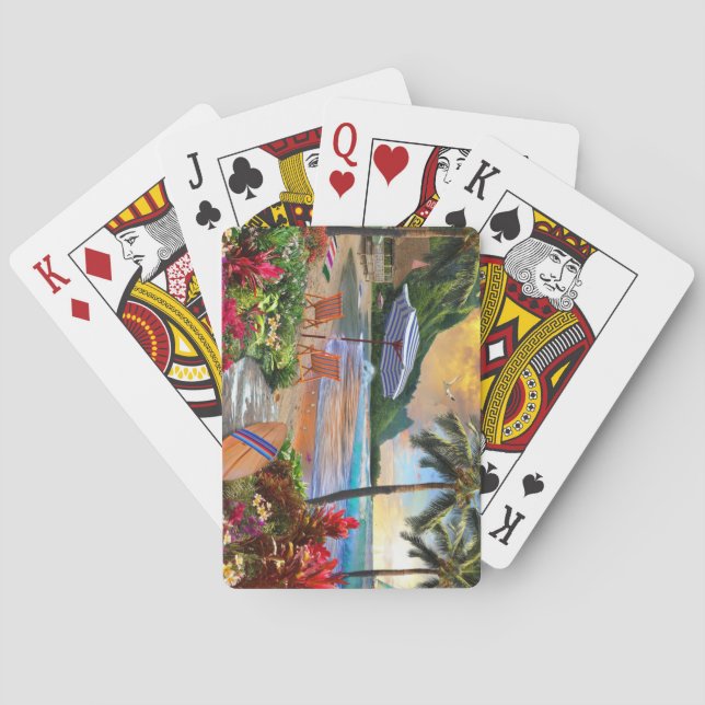 Life in Hawaii Fine Art Poker Cards (Back)