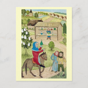 Life in Merry England, Refreshments for travellers Holiday Postcard