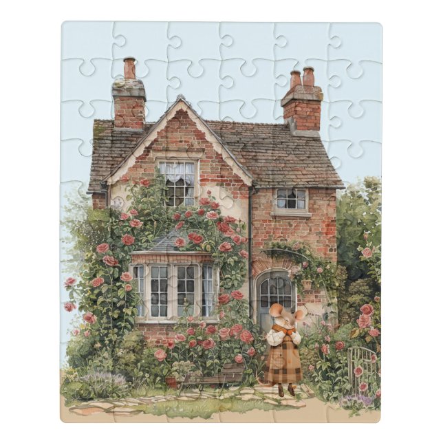Life in Mice Town - Ms. Elaine Blume Jigsaw Puzzle (Puzzle Vertical)
